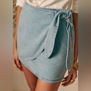 Sezane PACOME skirt denim size 38/6